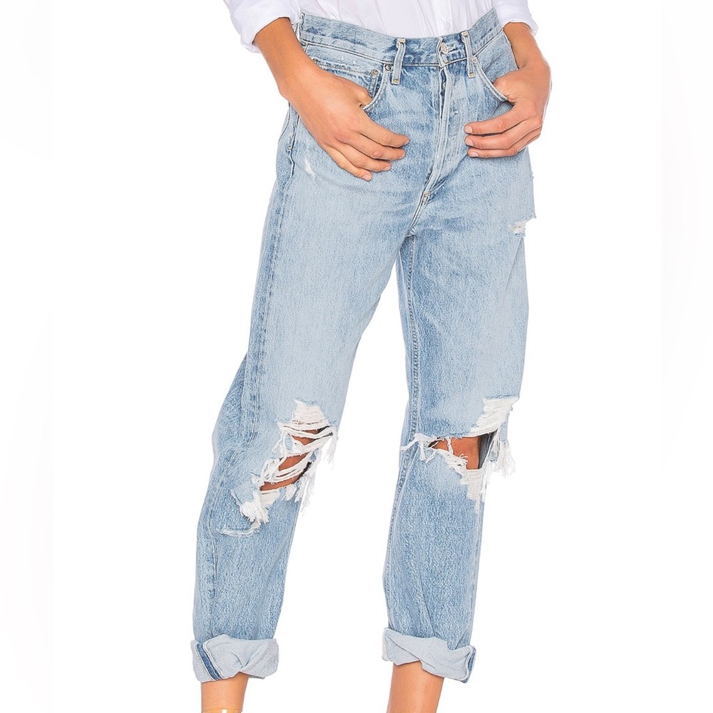 AGOLDE :: 90's Mid Rise Loose Fit in Fall Out (26)